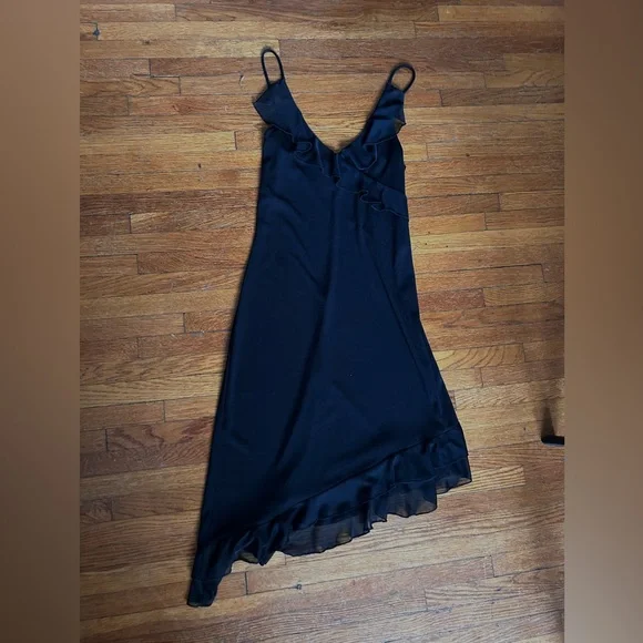 City Triangles Black Asymmetrical Ruffle Dress - Picture 2 of 7